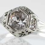 Estate Filigree Wedding Ring Setting