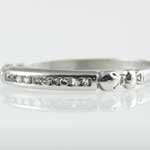 Thin Platinum Diamond Wedding Band