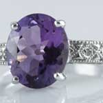 Antique Style Amethyst Ring
