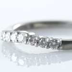 Curved Diamond Wedding Ring