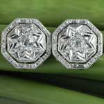 Antique Diamond Earrings Gold