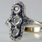 Diamond Sapphire Vintage Ring