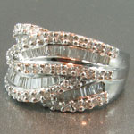 White Diamond Baguette Band