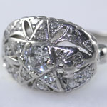 Star Diamond Platinum Ring