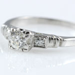 Vintage Platinum Wedding Ring