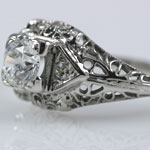 Filigree Diamond Wedding Ring