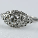Art Deco Platinum Wedding Ring