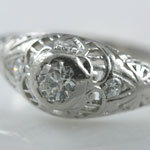 Antique Platinum Engagement Ring