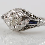 Old Mine Filigree Wedding Ring