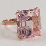 Rose Quartz Big Ring