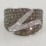 Cognac Diamond Ring