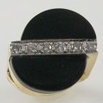 Black Onyx Diamond Deco Ring