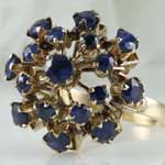 Sapphire Pin Cushion Ring